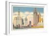 Wrigley Building and Tribune Tower, Chicago, Illinois-null-Framed Art Print