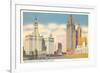 Wrigley Building and Tribune Tower, Chicago, Illinois-null-Framed Art Print