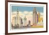 Wrigley Building and Tribune Tower, Chicago, Illinois-null-Framed Art Print