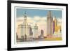 Wrigley Building and Tribune Tower, Chicago, Illinois-null-Framed Art Print