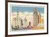 Wrigley Building and Tribune Tower, Chicago, Illinois-null-Framed Premium Giclee Print