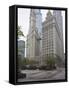 Wrigley Building, North Michigan Avenue, the Magnificent Mile, Chicago, Illinois, USA-Amanda Hall-Framed Stretched Canvas