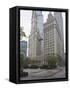 Wrigley Building, North Michigan Avenue, the Magnificent Mile, Chicago, Illinois, USA-Amanda Hall-Framed Stretched Canvas