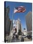 Wrigley Building on Left, Tribune Building Center, Chicago, Illinois, USA-Robert Harding-Stretched Canvas