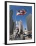 Wrigley Building on Left, Tribune Building Center, Chicago, Illinois, USA-Robert Harding-Framed Photographic Print