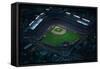 Wrigley Field from Overhead-null-Framed Stretched Canvas
