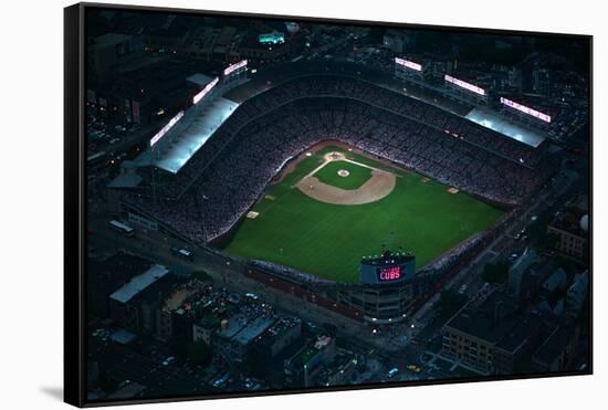 Wrigley Field from Overhead-null-Framed Stretched Canvas