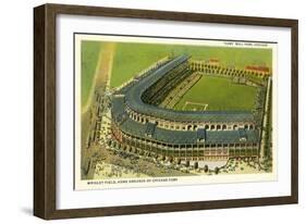 Wrigley Field, Home Grounds of Chicago Cubs-null-Framed Art Print