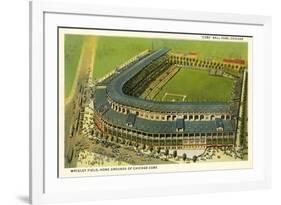 Wrigley Field, Home Grounds of Chicago Cubs-null-Framed Premium Giclee Print