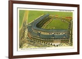 Wrigley Field, Home Grounds of Chicago Cubs-null-Framed Art Print