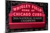 Wrigley Field Marquee Cubs Champs 2016 Front-Steve Gadomski-Mounted Photographic Print