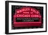 Wrigley Field Marquee Cubs Champs 2016 Front-Steve Gadomski-Framed Photographic Print