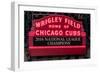 Wrigley Field Marquee Cubs Champs 2016 Front-Steve Gadomski-Framed Photographic Print