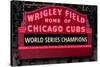 Wrigley Field Marquee Cubs World Series Champs 201-Steve Gadomski-Stretched Canvas