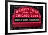 Wrigley Field Marquee Cubs World Series Champs 201-Steve Gadomski-Framed Photographic Print