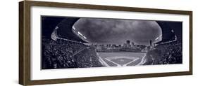 Wrigley Field Night Game Chicago BW-Steve Gadomski-Framed Photographic Print