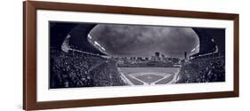 Wrigley Field Night Game Chicago BW-Steve Gadomski-Framed Photographic Print