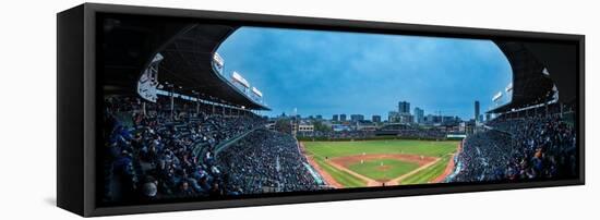 Wrigley Field Night Game Chicago-Steve Gadomski-Framed Stretched Canvas