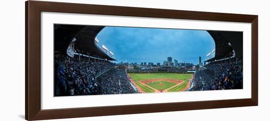 Wrigley Field Night Game Chicago-Steve Gadomski-Framed Photographic Print