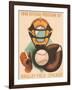 Wrigley Field Poster with Phantom Catcher-null-Framed Art Print