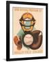 Wrigley Field Poster with Phantom Catcher-null-Framed Art Print