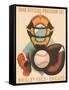 Wrigley Field Poster with Phantom Catcher-null-Framed Stretched Canvas