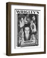 Wrigley's Double Mint Chewing Gum Advertised as a Beauty Aid-null-Framed Art Print