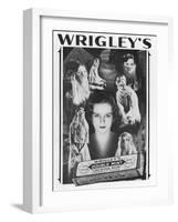 Wrigley's Double Mint Chewing Gum Advertised as a Beauty Aid-null-Framed Art Print
