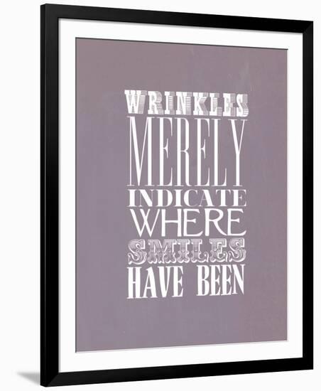 Wrinkles Merely Indicate-null-Framed Giclee Print