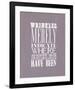 Wrinkles Merely Indicate-null-Framed Giclee Print