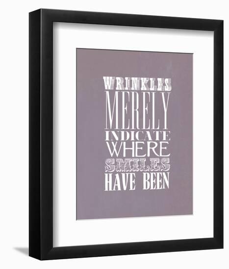 Wrinkles Merely Indicate-null-Framed Giclee Print
