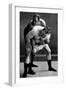 Wrist Lock: Russian Wrestlers-null-Framed Art Print