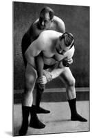 Wrist Lock: Russian Wrestlers-null-Mounted Art Print