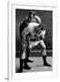 Wrist Lock: Russian Wrestlers-null-Framed Art Print