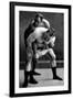 Wrist Lock: Russian Wrestlers-null-Framed Art Print