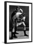 Wrist Lock: Russian Wrestlers-null-Framed Art Print