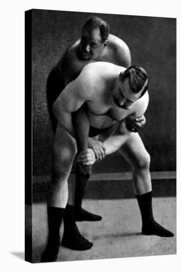 Wrist Lock: Russian Wrestlers-null-Stretched Canvas