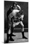 Wrist Lock: Russian Wrestlers-null-Mounted Art Print