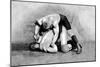 Wrist Roll: Russian Wrestlers-null-Mounted Art Print