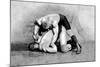 Wrist Roll: Russian Wrestlers-null-Mounted Art Print