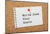 Write down Your Goals-thinglass-Mounted Photographic Print