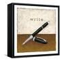 Write-Chariklia Zarris-Framed Stretched Canvas