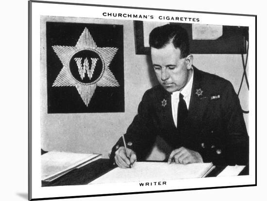 Writer, 1937-WA & AC Churchman-Mounted Giclee Print