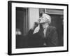 Writer Dashiell Hammett Smoking a Cigarette-Paul Dorsey-Framed Premium Photographic Print