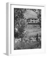 Writer Ernest Hemingway's Home in Sun Valley, About a Mile from Town of Ketchum-null-Framed Photographic Print