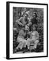 Writer Ogden Nash with His Wife and Daughters and their Pet Terrier-Rex Hardy Jr.-Framed Premium Photographic Print