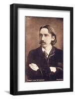 Writer Robert Louis Stevenson. Ca. 1910-null-Framed Photographic Print