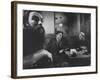 Writer William S. Burroughs in Cafe with Others-Loomis Dean-Framed Premium Photographic Print