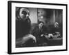 Writer William S. Burroughs in Cafe with Others-Loomis Dean-Framed Premium Photographic Print