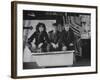 Writers Gerome Ragni, Galt Macdermot, and James Rado for New Rock Musical "Hair"-Ralph Morse-Framed Premium Photographic Print
